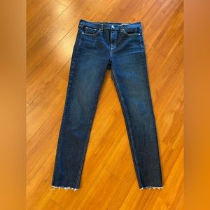 Rag & Bone 10 inch high rise denim jean medium to dark wash- size 30